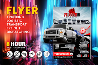 do logistic and trucking flyer