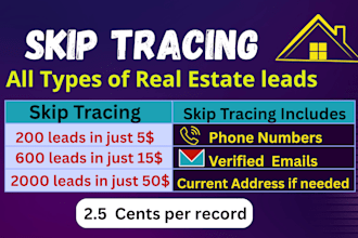 do real estate skip tracing and llc skip tracing in bulk