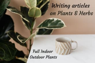 beautifully write your articles on plants, herbs and seeds