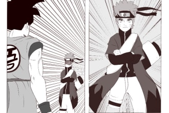 draw custom manga or anime comic