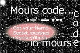 translate and write morse code name,messages