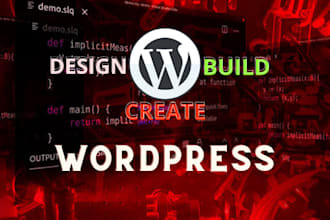 create a modern wordpress website