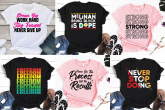 do trendy typography t shirt design and graphic t shirt