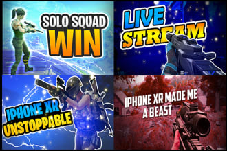 design custom fornite,cod gaming thumbnail within 3hours