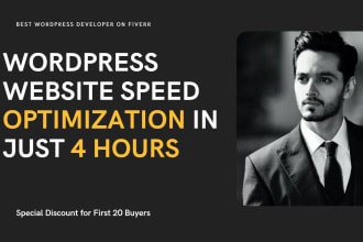 boost up wordpress website speed in just 4 hours