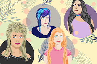 create character vector illustration