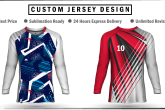 do sublimation esports and sports jersey design