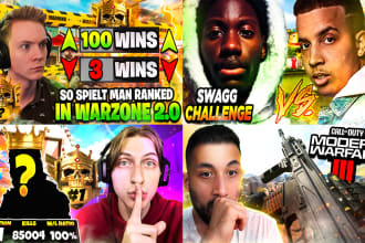 design professional unique cod warzone 2 thumbnail