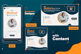 design premium social media posters or flyers for you
