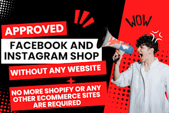 create facebook and instagram shops without any website