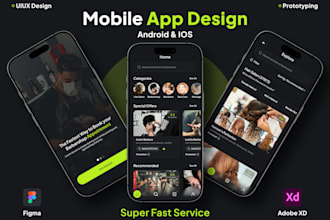 design professional UI UX of your mobile app