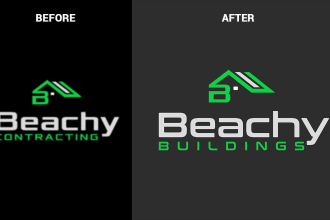 modify fix tweak update alter replicate recreate remake redesign existing logo