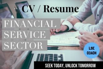 directly edit your CV for a role in finance