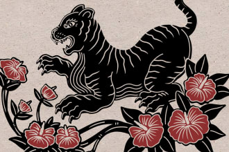 create custom linocut based on your request