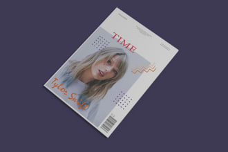design an amazing magazine cover for you