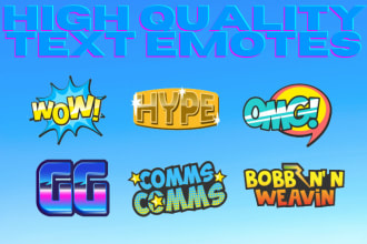 make custom text emotes for your twitch discord and youtube