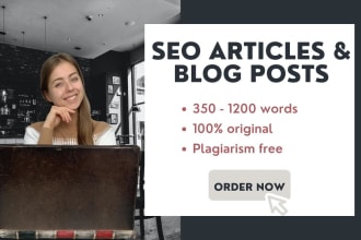 write an SEO article or blog post for your website