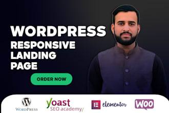 design a responsive landing page with elementor page builder