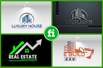 do attractive real estate logo for your brand