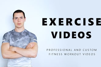 create custom exercise fitness videos