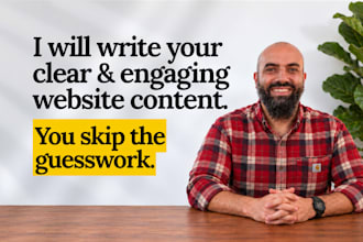 write your website content, seo homepage, landing page copy