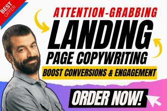 write top landing page copy, website content, homepage copy