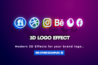 conver your logo into 3d style