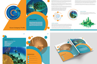of a modern company profile design