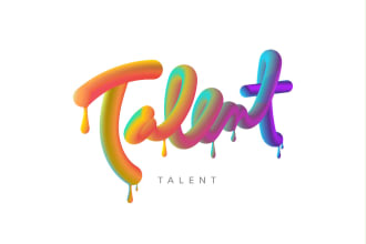 design modern text logo design