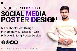 design social media post, banner and cover