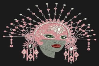 do embroidery digitizing into dst, pes file in 1 hour