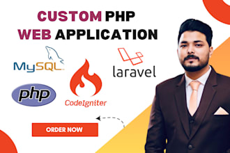 develop custom PHP codeigniter web application