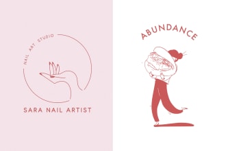 design a hand drawn boho business logo for your brand