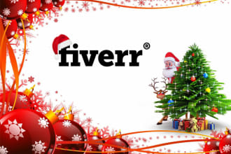 put a santa hat, santa cap on your logo for xmas