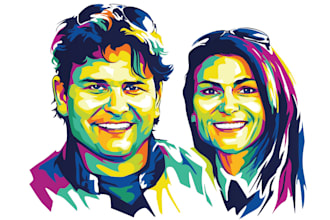 draw your photo to an amazing vector pop art wpap