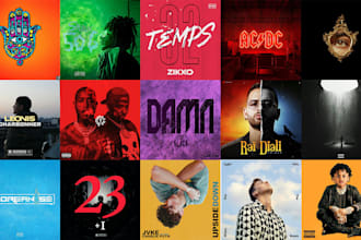 design you an album or single or  podcast cover art
