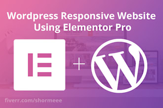 create a responsive wordpress website or blog