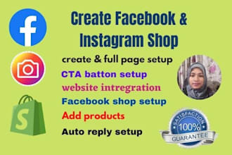 create a facebook business page and set up shop