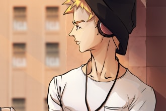 draw anime style illustration