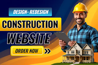 build construction company website, plumbing wordpress website design