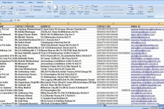 do perfect data entry, excel, web research, specialist