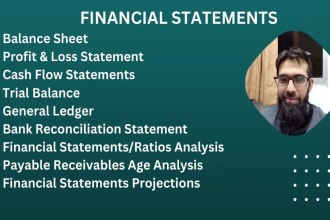 prepare balance sheet, profit and loss account, and cash flow statement