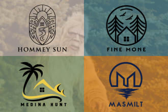 do the best quality financial investment and minimal real estate logo