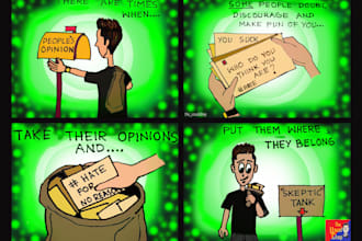create intresting comics and cartoons