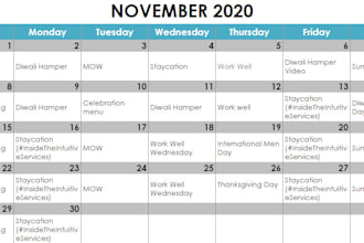 plan your social media calendar