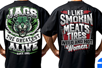 design a creative typography and graphic t shirt design