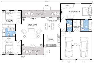 architectural floor plan and city permit drawing in autocad