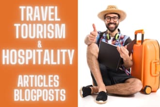 write travel, tourism and hospitality articles and blogs