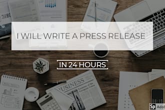 write a press release in 24 hours