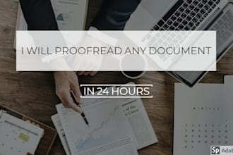 proofread and edit any document in 24 hours